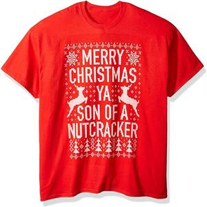 Venta al por mayor de camisetas de Navidad para hombres de punto personalizado por sublimación de Navidad camiseta de impresión de tamaño europeo personalizado camiseta de Navidad - Product Image 2