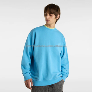 Sweat-shirt à col rond 100% coton de qualité supérieure pour hommes coupe régulière sweat-shirt à capuche côtelé taille unisexe sweats à capuche pour hommes - Product Image 1