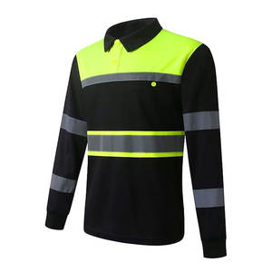 Polo de seguridad para el trabajo de construcción Protección de alta visibilidad para constructores Polo de seguridad industrial Camisa DE TRABAJO HiVis Construcción - Product Image 4