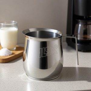 Calentador de Leche de Acero Inoxidable Ilsa (500ml) 6 Tazas, Doble Caldera, Cromado Pulido ALPI 0154006 - Product Image 3