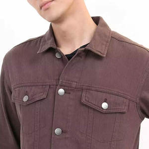 Veste en jean pour homme, style streetwear, avec logo personnalisé imprimé, qualité supérieure, délavage moyen, 100% coton, hiver - Product Image 6