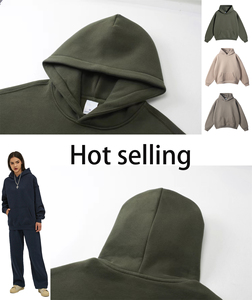 Nouveau sweat à capuche personnalisé automne et hiver sans cordon de serrage en coton de haute qualité sweat à capuche surdimensionné pour hommes et femmes - Product Image 6