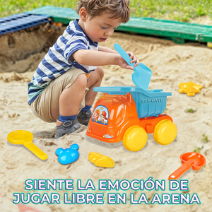 Juego de Playa de Plástico con Camión Móvil y Arena para Diversión al Aire Libre en Verano - Product Image 6