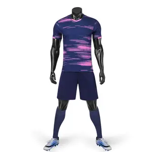 新设计定制男队足球服巴基斯坦制造足球服透气加大码足球服