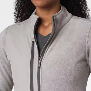 Scrubs d'hôpital unisexe confortable fermeture éclair veste d'allaitement Scrubs uniformes femmes infirmière gommages médicaux vestes - Product Image 6