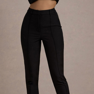Pantalones Formales de Carga al por Mayor para Mujer, Pantalones Casuales de Cintura Alta con Bolsillos para Oficina - Product Image 3