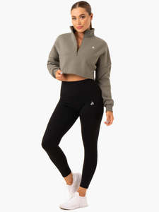 Ensemble de sweats à capuche courts et longs pour femmes, respirants, pour l'hiver, de haute qualité, couleur unie, logo personnalisé, 100% coton molletonné, 2 pièces - Product Image 5