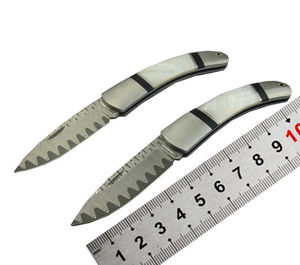 Couteau pliant en acier inoxydable gravable avec manche en bois personnalisable, couteau de poche pour la chasse et le camping, en gros - Product Image 3