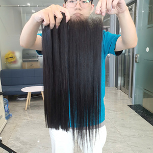 Extensiones de Cabello Humano Remy Vietnamita 100% PREMIUM SDD, Liso Natural, Longitudes de 10 a 30 Pulgadas, Doble Trama a Máquina, Venta al Por Mayor - Product Image 5