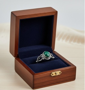 Anillo de Plata de Ley 925 de alta calidad con piedras preciosas de malaquita natural en forma de pera anillo de plata de malaquita joyería de plata hecha a mano - Product Image 4