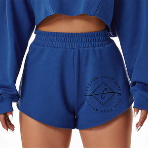 Vente en gros personnalisée Short oversize en éponge française 100% coton à motif Short de survêtement en mousse 3D à impression bouffante avec cordon de serrage - Product Image 3