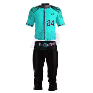 Uniformes de Béisbol Fabricados en Fábrica, 100% Poliéster, Absorbentes de Humedad, con Diseños y Colores Personalizados, Transpirables y Ligeros - Product Image 3