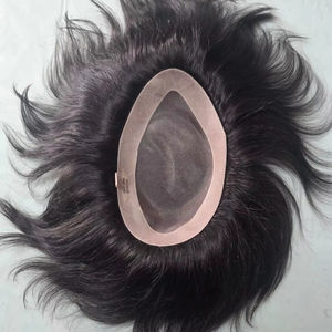 Perruque toupet en cheveux indiens Mono Base, prothèse capillaire, vague corporelle, vague lâche, cheveux Remy, Taz Hair Bangladesh - Product Image 4