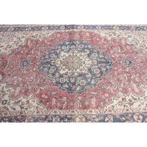 Tapis turc vintage 5,1x9 pieds, tapis persan en laine rouge - Product Image 4