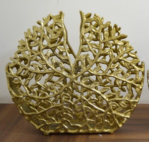 Florero con textura de línea antigua de níquel y latón de Metal de aluminio para decoración de sala de estar, jarrón de mesa de Metal, centro de mesa - Product Image 5