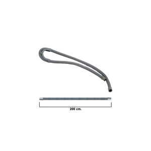 Tubo di scarico per lavatrice con supporto, 2,0 metri - Product Image 2