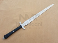 Удивительный Черный MICARTA листовой ручкой ручной работы D2 стальной меч NMT-2541