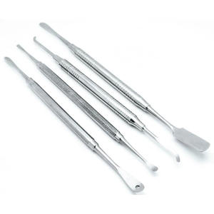 Kit d'instruments dentaires chirurgicaux pour implants standard certifiés CE 4 pièces en acier inoxydable - Product Image 1