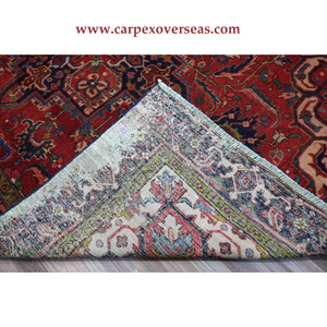 Alfombra de área con patrón geométrico de estilo turco, suave y llamativa, roja, de buena calidad, hecha a mano para sala de estar, tamaño personalizado, antideslizante, acolchada - Product Image 6