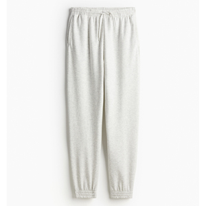 Pantalones deportivos de gran tamaño de algodón de cintura alta con logotipo personalizado, pantalones deportivos transpirables con cordón para mujer, Invierno plano - Product Image 1