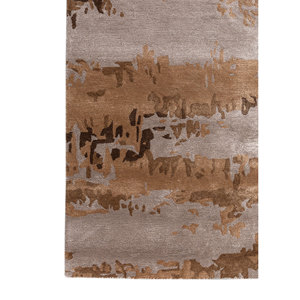 Genesis Hand Tufted <b>Wool</b> & Viscose Rugs Beige & <b>Brown</b> Abstract Pattern for Home Use-Tnq-4389 - Product Image 4