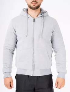 Sudadera con capucha Colorblock cepillada personalizada Diseña tu propio forro polar con cremallera de moda 300 GSM para gimnasio informal y ropa deportiva - Product Image 6