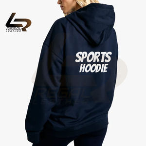 OEM personnalisé 2025 Anti-rides décontracté respirant Anti-boulochage sweats à capuche à épaules tombantes pour femme solide 3D broderie avant hiver - Product Image 4