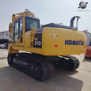 Excavatrice Komatsu PC210 d'occasion, 22 tonnes, godet de 1,2 m³, marque japonaise d'origine, excavatrice de construction sur chenilles moyennes, faible nombre d'heures, certifiée CE - Product Image 2