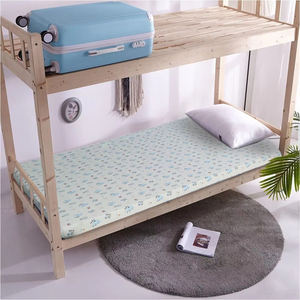 Matelas fin en <span class=keywords><strong>mousse</strong></span> imprimé en coton pur à haute densité pour dortoir d'étudiant, motif de dessin animé - Product Image 1