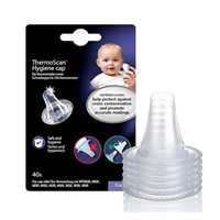 Couvre-sondes jetables pour thermomètre auriculaire, filtres de lentilles médicales, lot de 40 capuchons de remplacement hygiéniques pour la mesure de la température