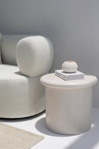 Table d'appoint moderne en béton fait de béton ciment table de chevet table d'appoint meubles de chambre à coucher en bois - Product Image 3