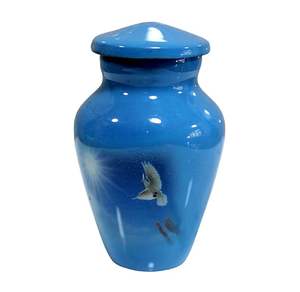 Urne souvenir en aluminium de marque privée conçue pour refléter l'amour et le souvenir tout en tenant magnifiquement les cendres de crémation - Product Image 5