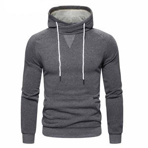 Sweat-shirts à capuche pour hommes en polyester/coton, hiver, entraînement personnalisé, jogging, motif uni, broderie, design 3D, polaire, personnalisé - Product Image 1