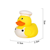 Cadeaux créatifs personnalisés Jouet canard en caoutchouc compressible et sonore pour le plaisir du bain et des jeux aquatiques du bébé