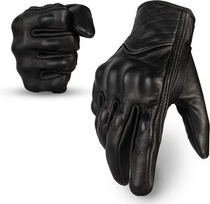 Première fibre ODM gants de course en cuir imperméables été motard gants en peau de mouton pour la moto - Product Image 6