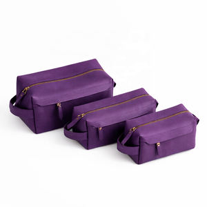 Neceser de Viaje Vintage para Hombre, Bolsa de Cuero para Cosméticos y Maquillaje, Organizador de Almacenamiento - Product Image 1