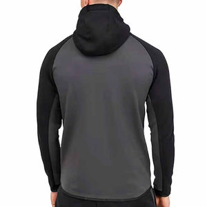 Ensemble de survêtement de sport pour homme, en molleton technique, pour la salle de sport, deux pièces, jogging d'hiver, respirant, à capuche, décontracté - Product Image 4