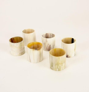 Buffalo Horn Napkin Ring for Dinning Table <b>Wedding</b> Decoration Natural Shade <b>Tissue</b> Holder Wholesale Supplier - Product Image 2