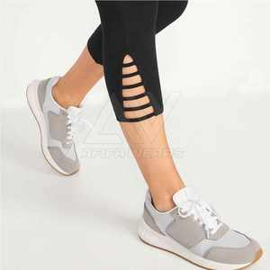 Legging de fitness taille haute personnalisé pour femmes Motif solide Élastique Spandex/Polyester Excellent prix! - Product Image 6