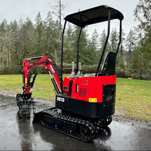 ENVÍO GRATUITO Excavadora Hidráulica Mini VICSEC VC13 de 13 HP con Cuchilla de Retroexcavación y Dientes, Pulgar Manual, EPA, CE, Sistema Hidráulico Auxiliar - Product Image 1
