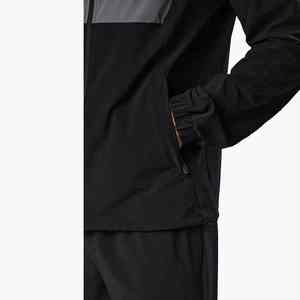 Vestes d'entraînement à capuche enduites unisexe avec logo personnalisé et demi-fermeture éclair Vestes coupe-vent en nylon de qualité supérieure - Product Image 6