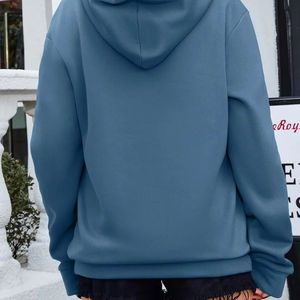 Sudaderas con capucha de manga larga con estampado personalizado, moda de invierno para hombres y mujeres, cremallera bordada, estilo Personal frontal - Product Image 1