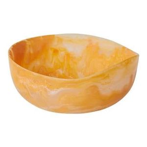 Extra Large <b>Pink</b> Resin Earth <b>Bowl</b> Shell Customized Size Resin <b>Bowl</b> Ideal for Commercial Food Pasta and Catering - Product Image 1