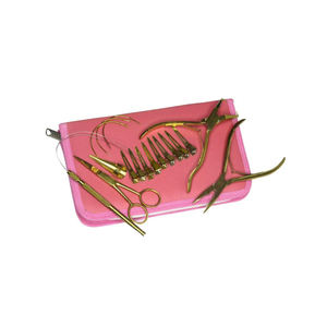 Kit profesional de herramientas para extensiones de cabello y microenlaces en color sólido, diseño personalizado. - Product Image 5