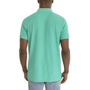 Polos de golf de manga corta para hombre de verano, logotipo personalizado bordado, ropa informal de secado rápido, camiseta Polo con botones en blanco - Product Image 6