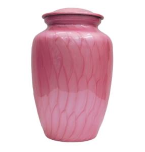 Urnes de crémation pour adultes en aluminium de peinture d'émail de couleur brune classique accessoires funéraires en métal pour les cendres humaines. - Product Image 6