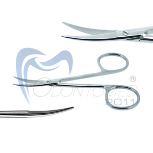 Tijeras Quirúrgicas Odontomed 2011, Tijeras para Cirugía de Iris, Afiladas/Curvas, Certificación CE, Acero Inoxidable, Uso Hospitalario - Product Image 2