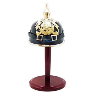 ตราสัญลักษณ์ทองเหลืองทำมือของกองทหารปรัสเซีย สมัยสงครามโลกครั้งที่ 1 และ 2 พร้อมหนังอาเกตเยอรมัน ของที่ระลึกหมวกพิคเคิลเฮาเบแบบวินเทจ ทนทาน - Product Image 2