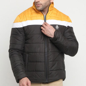 Professional Manufactured Breathable Eco-Friendly <b>Men</b> Puffer Jacket Stand Collar Front Logo Casual Outdoor Winter Jacket - Product Image 1