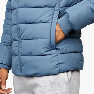 2025 New Arrival Wholesale Customized Light Blue <b>Puffer</b> <b>Jacket</b> <b>with</b> High Quality Fabric <b>Hooded</b> Collar for Winter OEM Service - Product Image 6